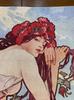Tenugui Hand from Around the by Alphonse Depicting the Four Including (Japanese Towel) World, Mucha, Seasons, Summer.