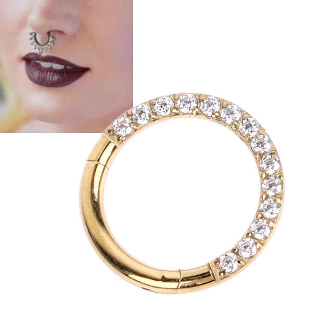 Nose Hoop 3 Piercing Nose Hoop Zirconia Decoration Skin Friendly Exquisite Jewelry