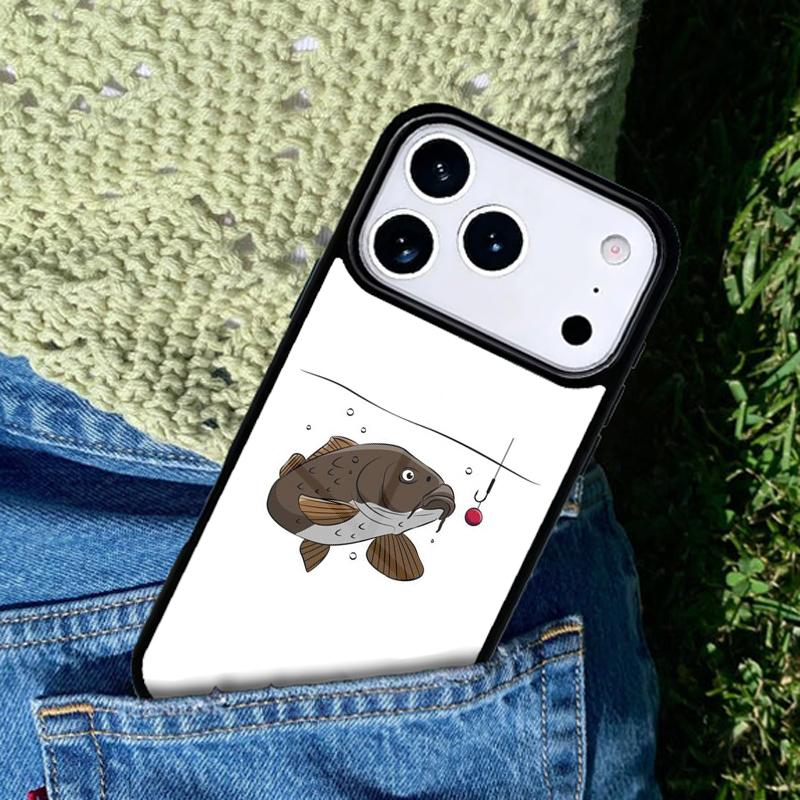Carp Fishing Quotes Phone Case Cover for IPhone 11 12 13 14 15 16e 17 Pro Max Coque for IPhone 17 Air