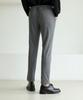 Jikeulib Hidden Elastic Waist Spandex Gray Slim Slacks