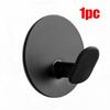1/1pc Bathroom Stainless Steel Robe Hook Multi-Purpose Adhesive Wall Towel Hook Home Kitchen Hardware Sundries Storage Hooks