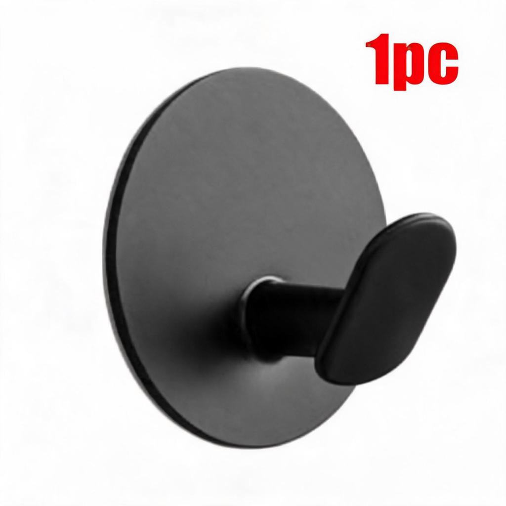 1/1pc Bathroom Stainless Steel Robe Hook Multi-Purpose Adhesive Wall Towel Hook Home Kitchen Hardware Sundries Storage Hooks