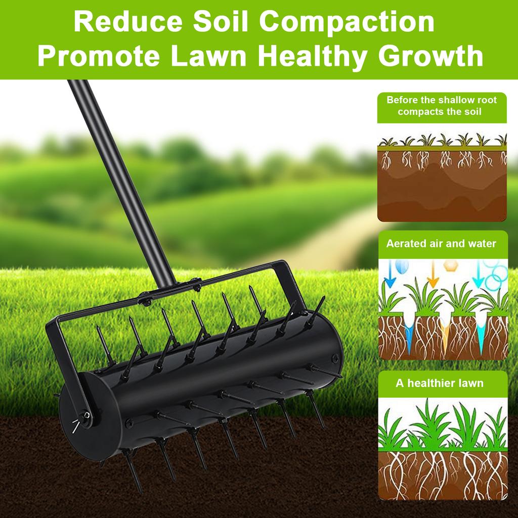 Manual Lawn Aerator Soil Turning Tool Lawn Ripper Garden Aerator Gardening Tools Farm Equipment fit For Most Grass And Soil Yard