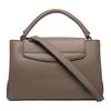 Bally Lock Me Gold Hardware Adjustable Detachable Shoulder Strap Pebbled Calfskin Crossbody Handbag Small Women Handbags Brown 6308614