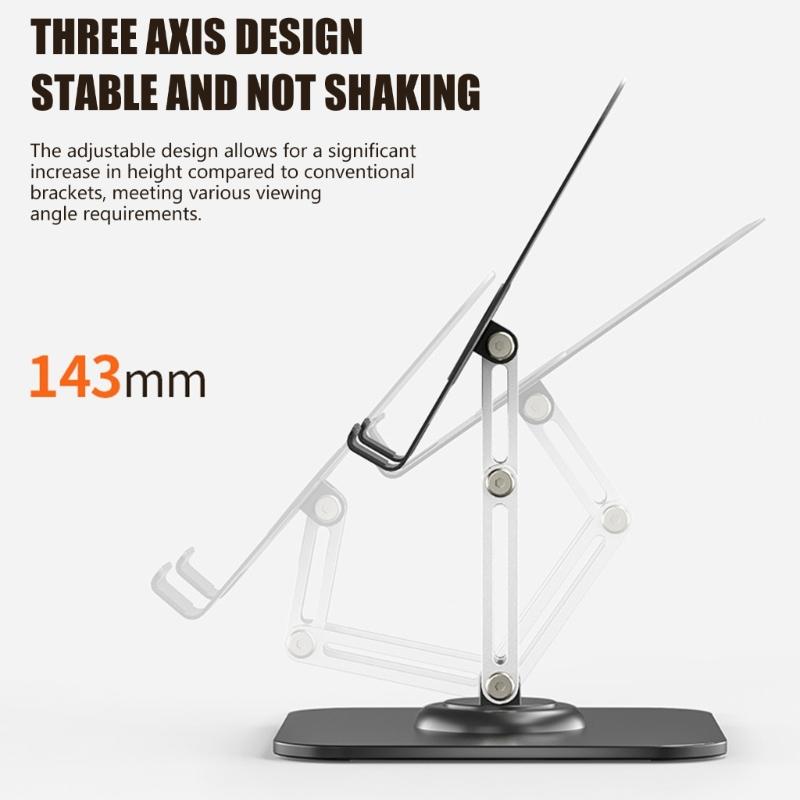 Mobile Holder with 360 Degree Rotating Flexible Foldable For Smartphones and Tablets Stand Scratches Proof Stable