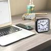 Silent Analog Alarm Clock Non Ticking, Gentle Wake, Beep Sounds, Increasing Volume, Battery Operated Snooze And Light Functions, Easy Set