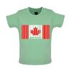 Canada Barcode Style Flag - Baby Kids Boys Girls Unisex T-Shirt / Babygrow - Canadian Leaf Toronto Love