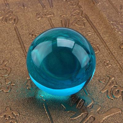 Asian Rare Natural Royal Blue Quartz Crystal Healing Ball Sphere 40mm with Stand