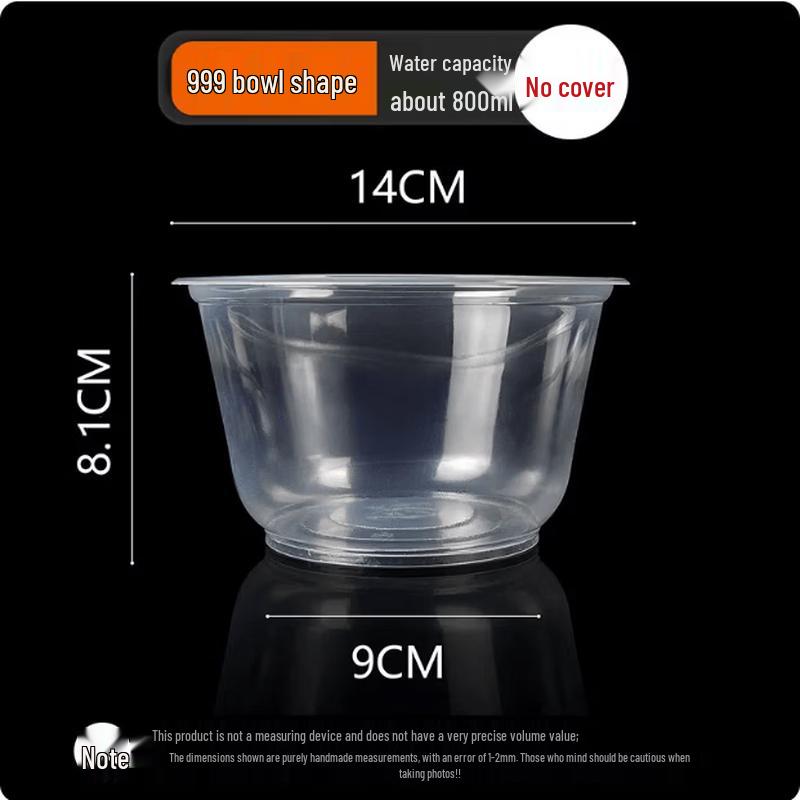 Star Rudder Disposable Food-Grade Plastic Round Bowls