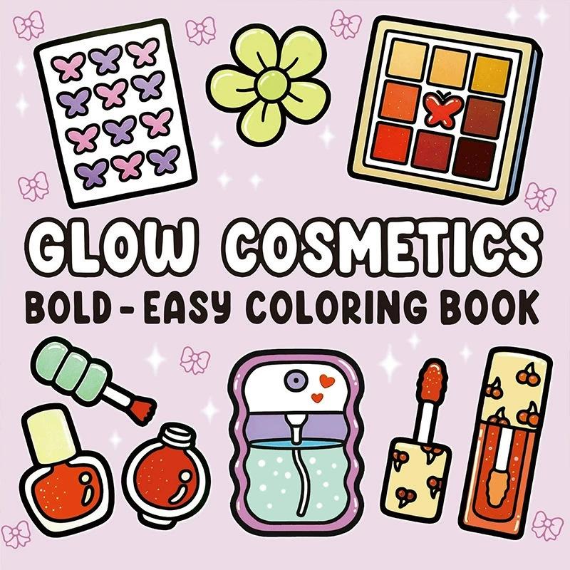 Relaxing Coloring Books Arts Beginners Handicraft DIY Drawing Cozy Friends Book Bold Easy-to-follow Patterns