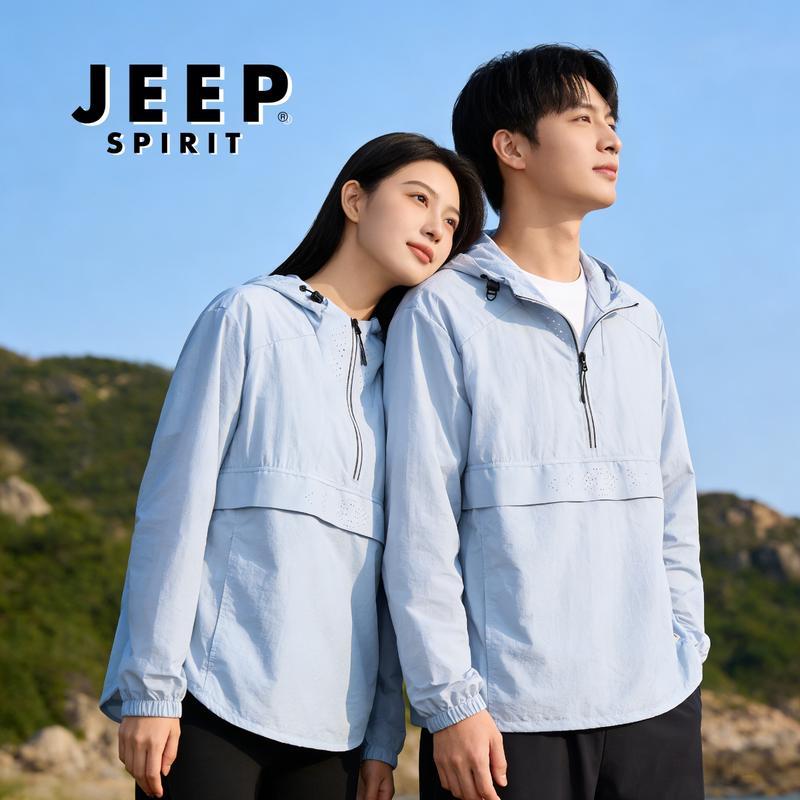 JEEP SPIRIT Unisex Lightweight UV Protection Sun Hoodie