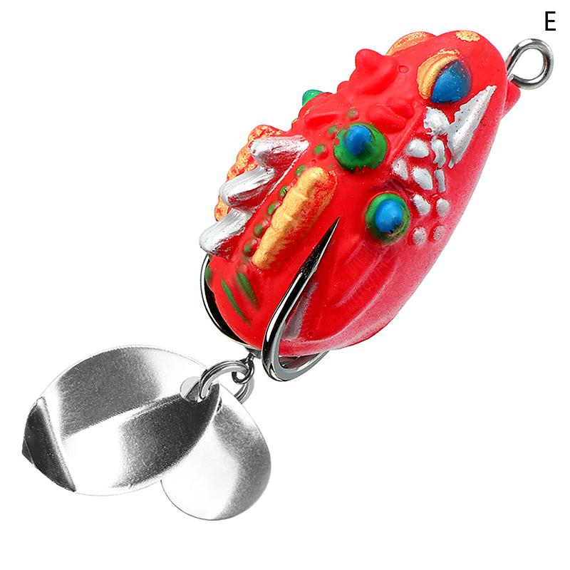 

1 шт. Штучна приманка Блискуча приманка з подвійним гачком Рибальська приманка М яка приманка Імітація чорної риби М яка приманка E