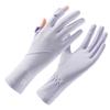 Sun Protection Gloves UV Proof Thin Summer Anti Slip Breathable Sunshade Driving and Riding Touch Screen Ice Silk Gloves for Men and Women