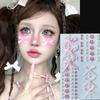 Fashon Butterfly Face Stickers Pearl Temporary Tattoo For Festival Waterproof Stickers Glitter R3E7