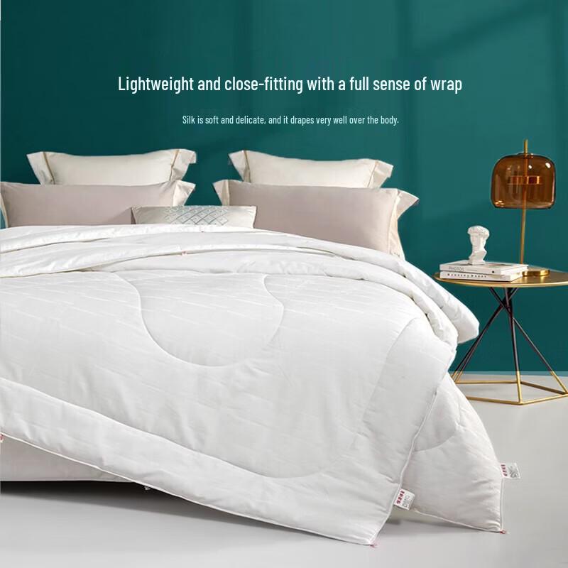 Hengyuanxiang All-Season Tussah Silk Quilt with Cotton Cover