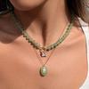 Geometric Resin Zircon Necklace Stainless Steel Stainless Steel Necklace  Party Evening