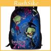 Invader Zim Dib Gaz Cartoon Animated Character Printed Children School Bag