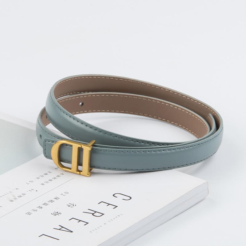 Fashionable and Versatile Genuine Leather Women's Slim Waist Belt, Cowhide Women's Korean-style Jeans, Casual Pants, Women's Belt, Waistband