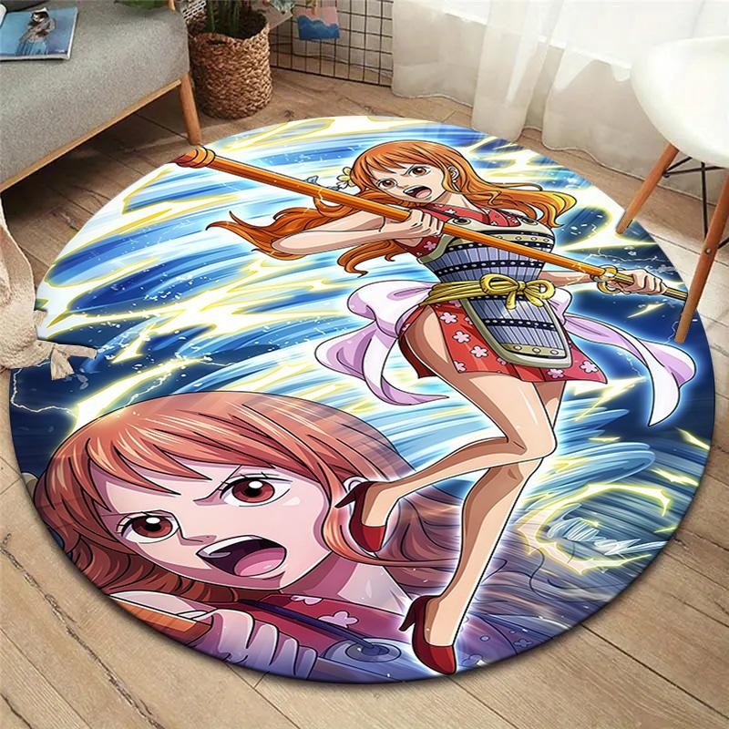 Nami Round Area Rug Carpet Rug For Living Room Bedroom Sofa Playroom Decor Nonslip Floor Mat