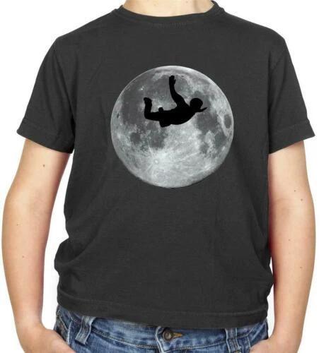 

Sky Diving Moon Kids T-Shirt - Dive - Diver - Skydive - Skydiving - Free Falling 110