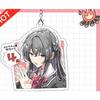 Reiketsu Watanare Acrylic Keychain Set of 6, featuring Rena Amaori, Mayu Ozuka, and Hydrangea Sena. Anime Merchandise, Bag Rack, Key Accessory, Collec