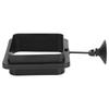 Aquarium Fish Feeding Rings Fish Tank Small Floating Food Feeder with Suction CupBlack Thicken and Heighten Square