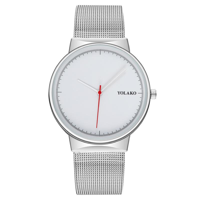 

Популярные модные и простые мужские часы мужские часы кварцевые часы Milan с сетчатым ремнем стальной ремень