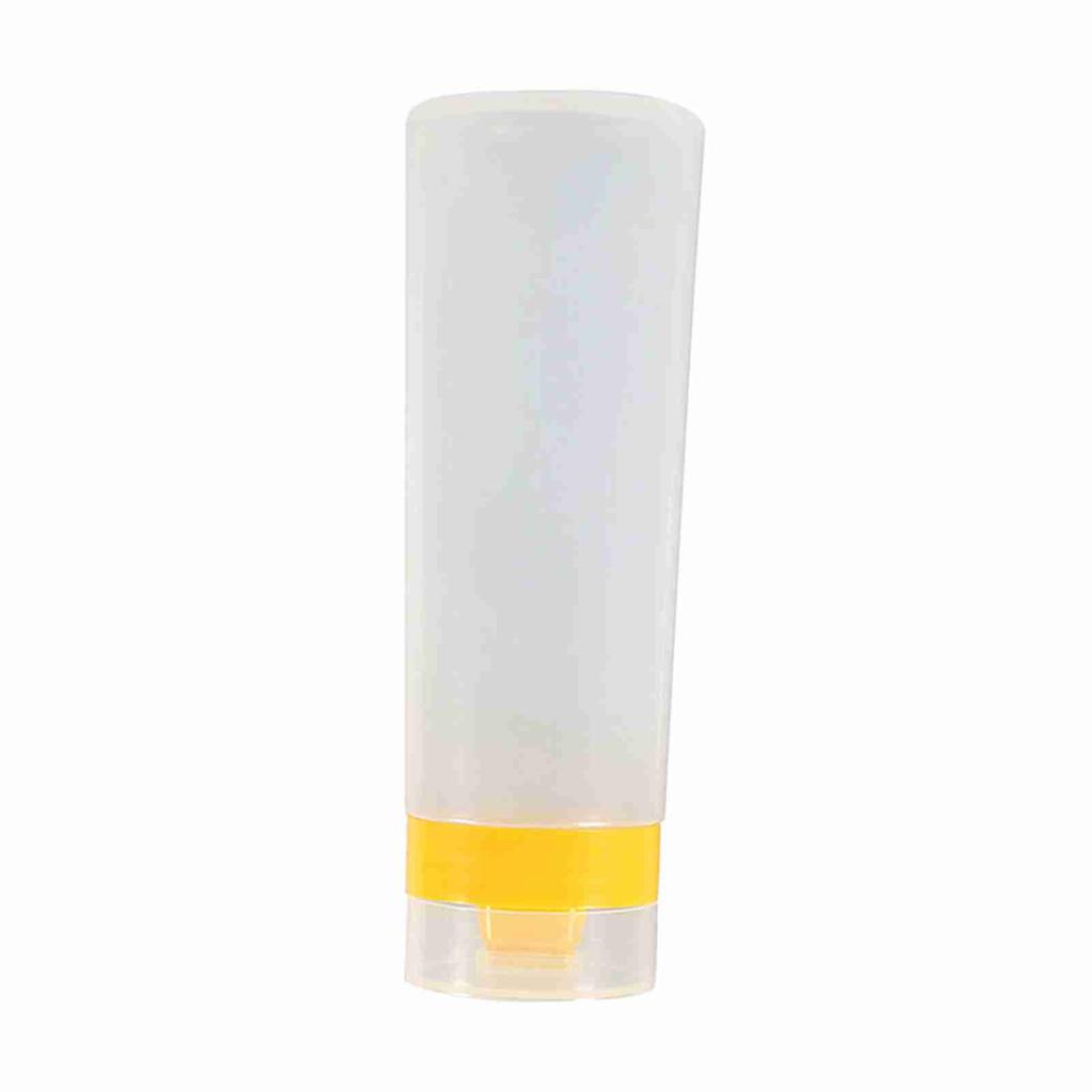4‑Hole Squeeze Type Sauce Bottle Safe Resin For Ketchup Jam Mayonnaise Olive Oil YellowCelsiusRed