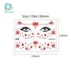 Waterproof Glitter Tattoo Stickers for Music Festival Face Makeup and Party Dance