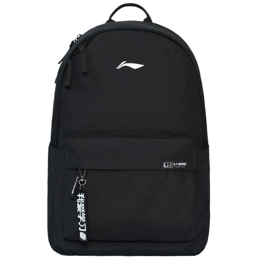 Li Ning Polyester Backpack Unisex Black ABSU319-1