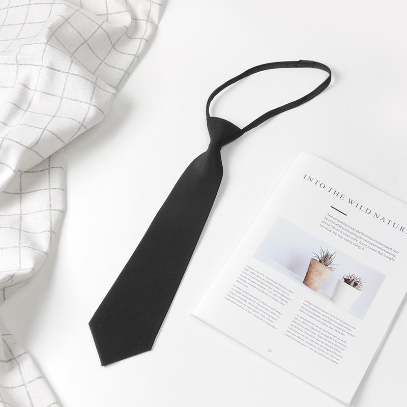 Herren 8cm Einfarbig Reißverschlusskrawatte - Rot, Schwarz, Blau für Business, Freizeit oder Hochzeit