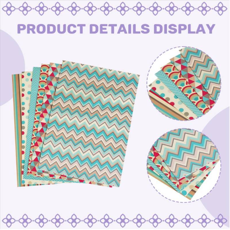 Copperboard Gift Wrap Paper Pack With Colorful Patterns For Special Occasions