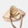 Retro Soft Leather Tote Bag, Milk Tea Colored Bag, Women's Commuting Large Capacity Single Shoulder Armpit Bag