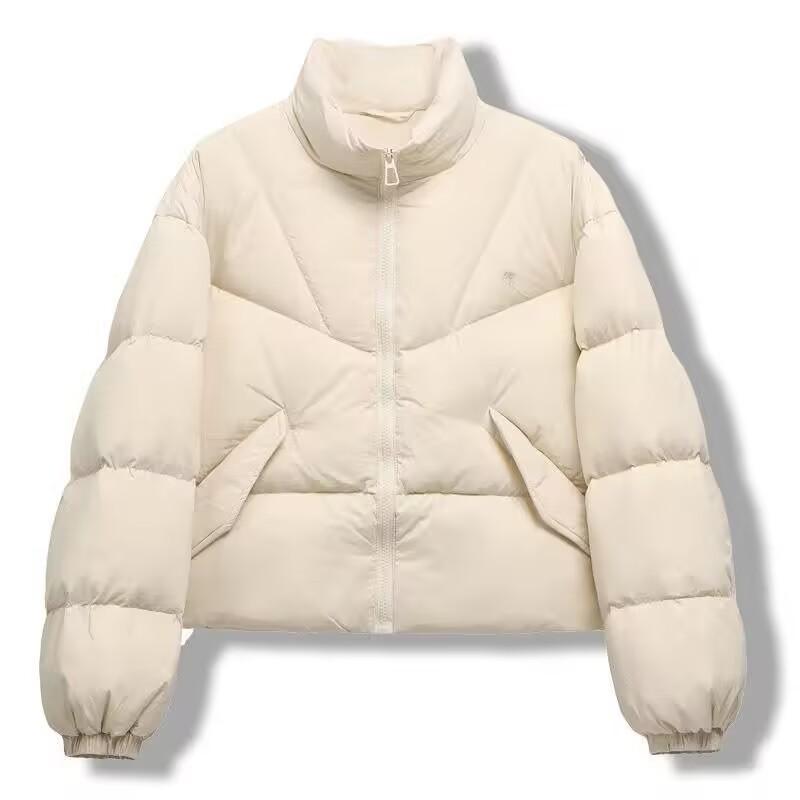 Puff fashion short down jacket women's year new design sense small high sense white duck down bread clothes