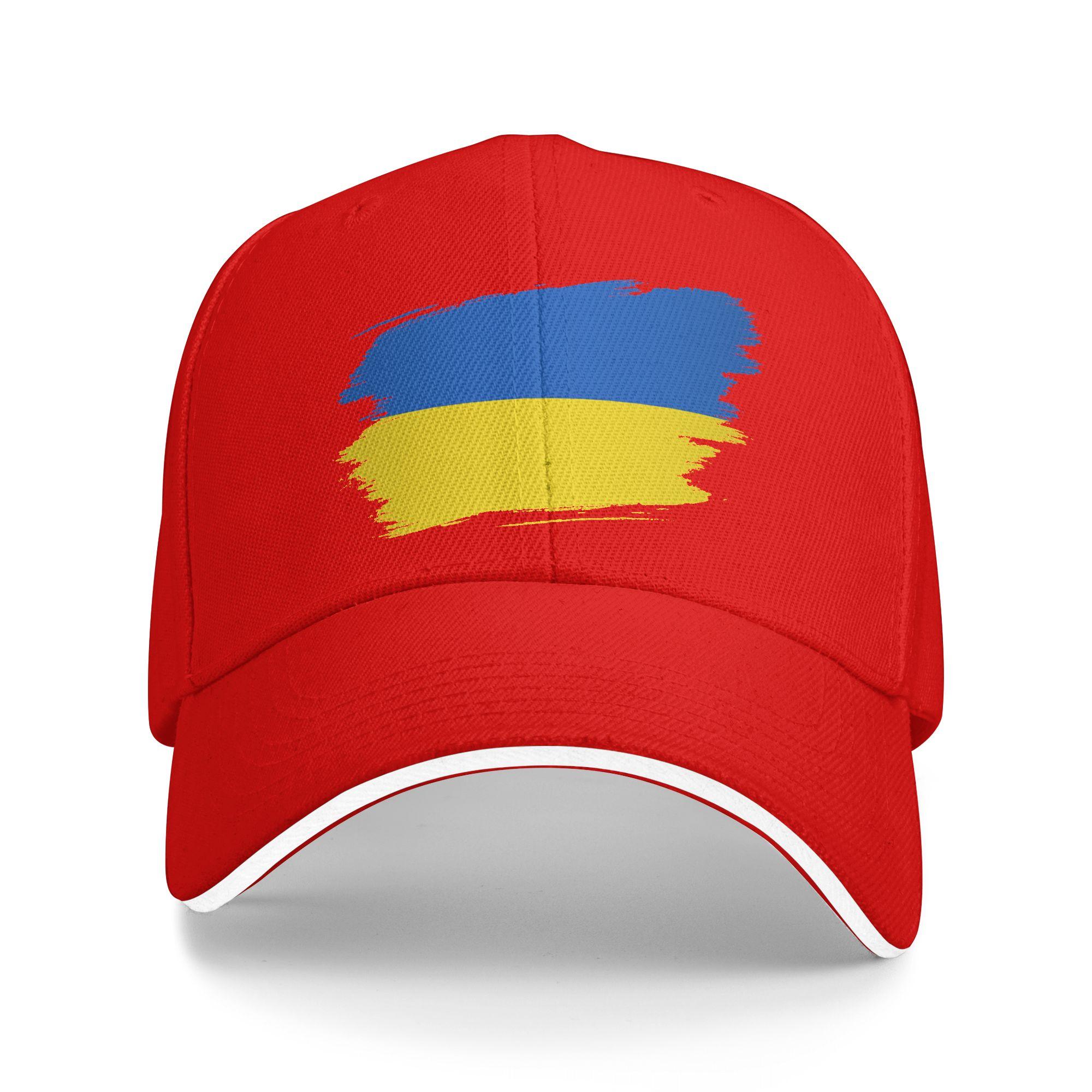 Unisex Ukraine Flag Ukrainian Outdoor Hat Autumn Adjustable Cap Casual Baseball Cap Sunscreen Hats One Size