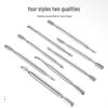 Double-Ended Stainless Steel Cuticle Scraper & Pusher Tool for Nail Art Removal
