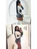 Stand-Up Collar Fitness Jacket & Top Set