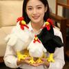 20/35/50cm Simulation Cock Chick Doll Plush Toy Stuffed Black White Farmland Animal Soft Plushie Birthday Gift