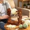 Embroidery Thread Organizer Rotatable Wooden Yarn Rack, Easy Assembly Ball Dispenser, Spinner Smooth Rotation Spool Stand for Crafting Projects