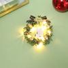 With Light Dollhouse Christmas Garland Luminous Xmas Tree Ornaments  Photography Props