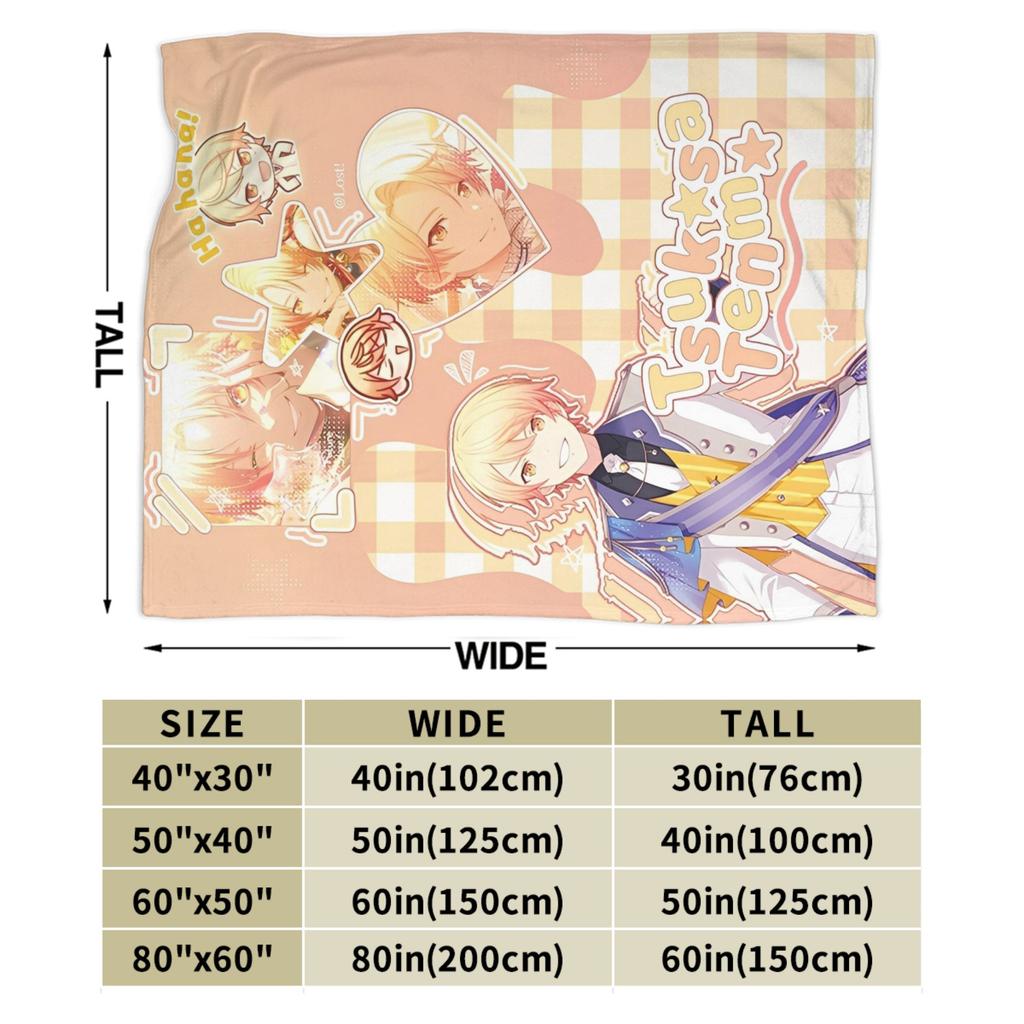 sekai tsukasa tenma Blanket Multiple Sizes Super Soft and Warm Throw Blankets for Sofa Couch and Bed