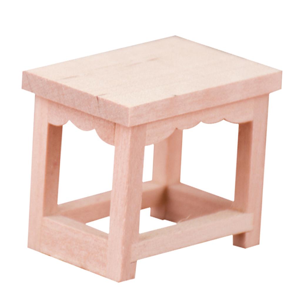 1:12 Scale Stool Dollhouse Miniatures Furniture Model