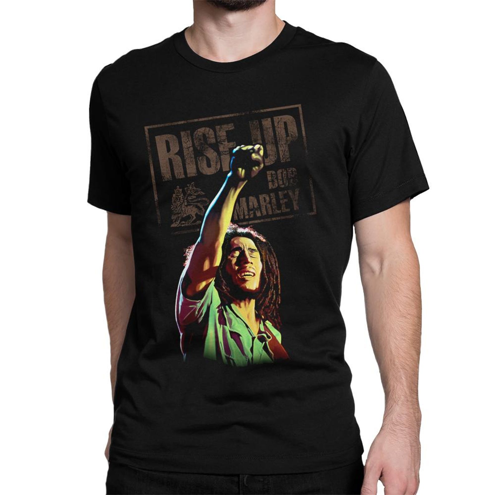 Bob Marley Rise Up T-Shirt, Men s and Women s Sizes M