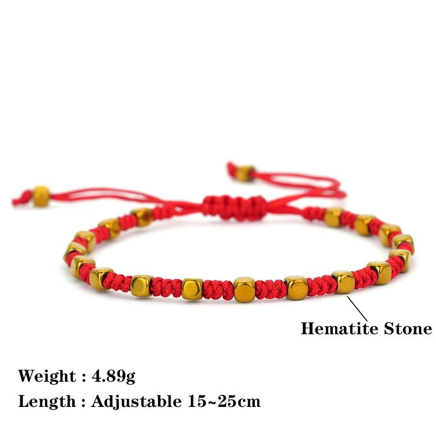 Lucky Red String Bracelet Adjustable Braided Chinese New Year Good Fortune Braslet Minimalist Jewelry Gift For Men Women Joias