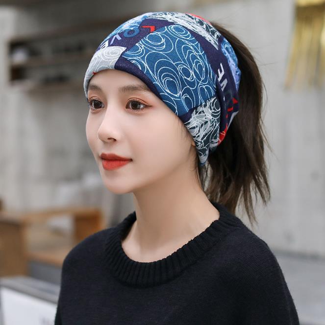 Autumn-Winter Double Layer Neck Warmer & Beanie Face Mask Headscarf