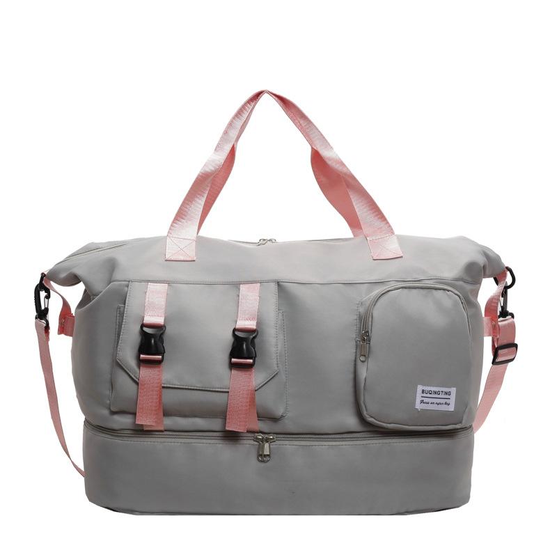 Casual Fashion Travel Crossbody Shoulder Bag With Dry Wet Separate Pocket Outdoor Camping Hiking Overnight Storage Duffel Bags