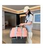 Stylish Color Block Multifunctional Yoga Sports Bag with Wet/Dry Separation, Water-Repellent Fabric, Shoe Compartment, and Handheld Design.