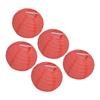 4 Inch Red Paper Lanterns Decorative Round Chinese Lanterns for Birthday Weddings