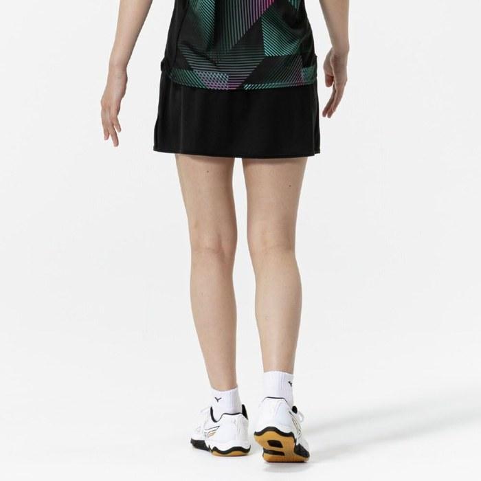 Mizuno Table Tennis Skirt, Quick-Dry, 82JBC200, Women's, Black, L