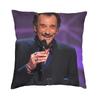 Motorcycle Johnny Hallyday Pillow Case Xcm Decorative French Rock Singer Modern Cushion Cover Soft Pillowcase